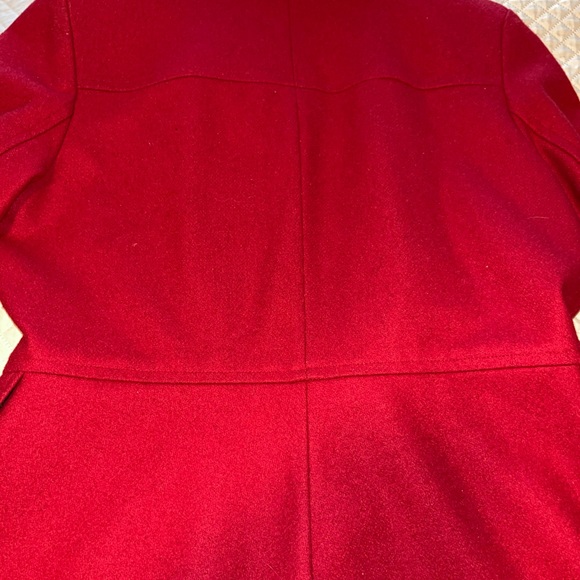 IZZI Collections Red Coat Jacket Tailor Fit size L Wool Blend - Picture 6 of 8